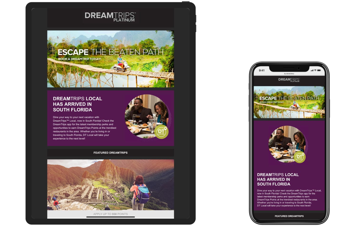 DreamTrips Platinum Membership E-mail